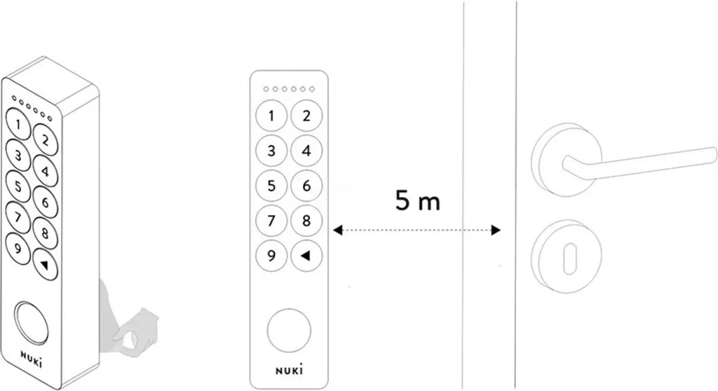 Nuki Keypad 2.0 Bluetooth - Clavier Tactile et Biométrique Haute Sécurité - 18