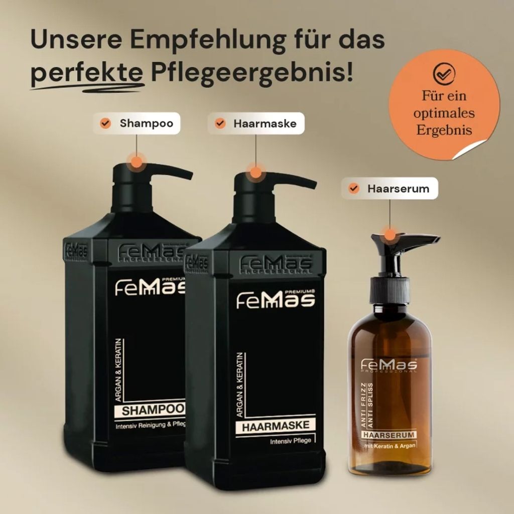FemMas Haarserum  Anti Spliss mit Keratin & Argan 100ml Produktbild 6