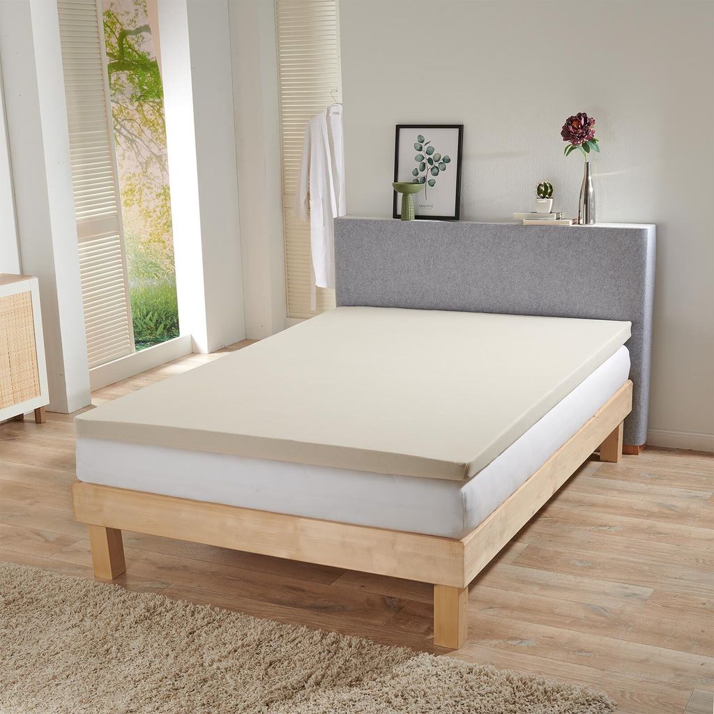 Bettwaren-Shop Jersey-Elasthan Topper Spannbettlaken Multi-Stretch 180x200 - 200x220 cm sahara