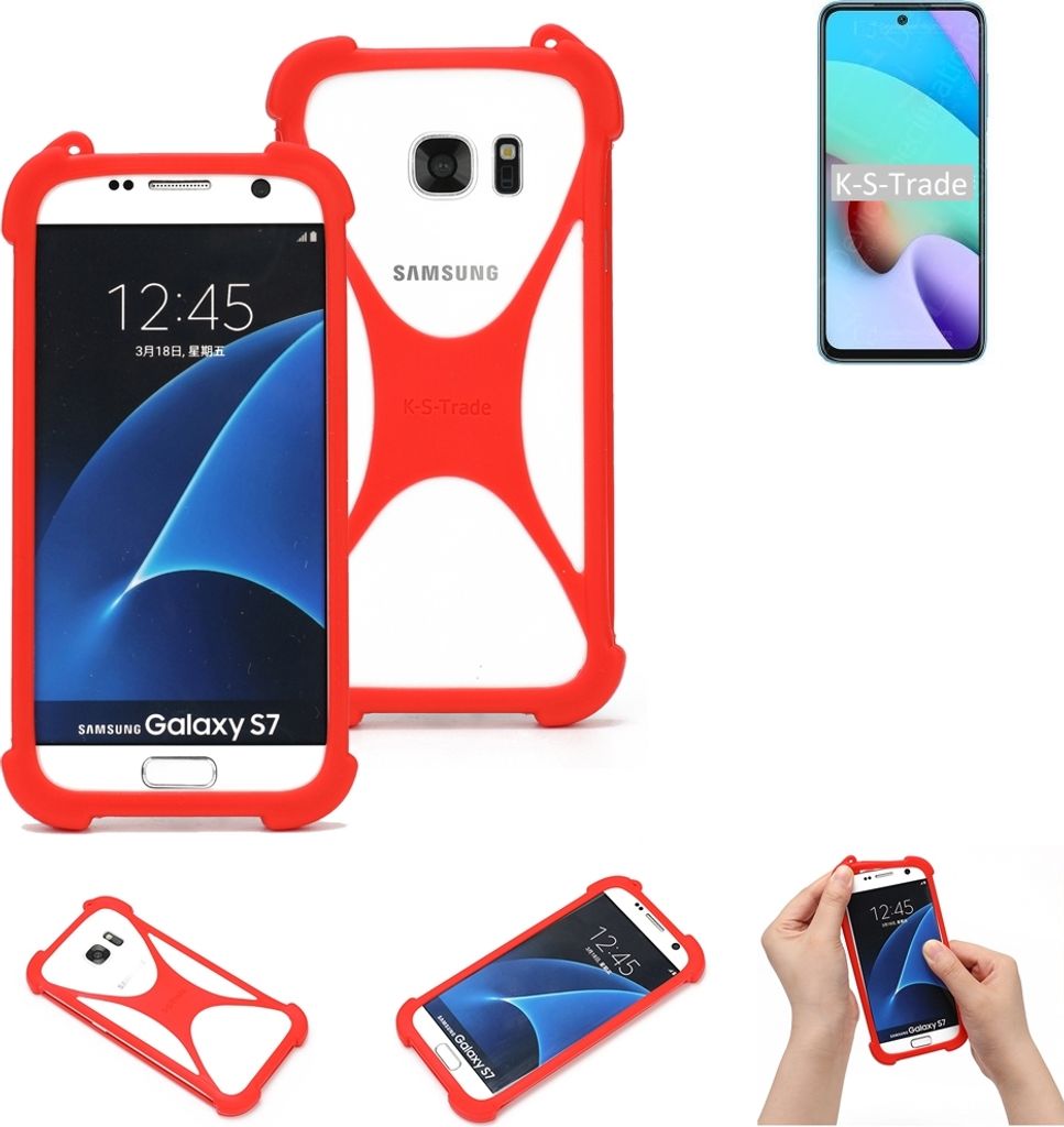 K-S-Trade Handy-Hülle kompatibel mit Xiaomi Redmi Note 11 4G Schutz-Hülle Bumper Silikon Schutz Hülle Cover Case Silikoncase Silikonbumper TPU