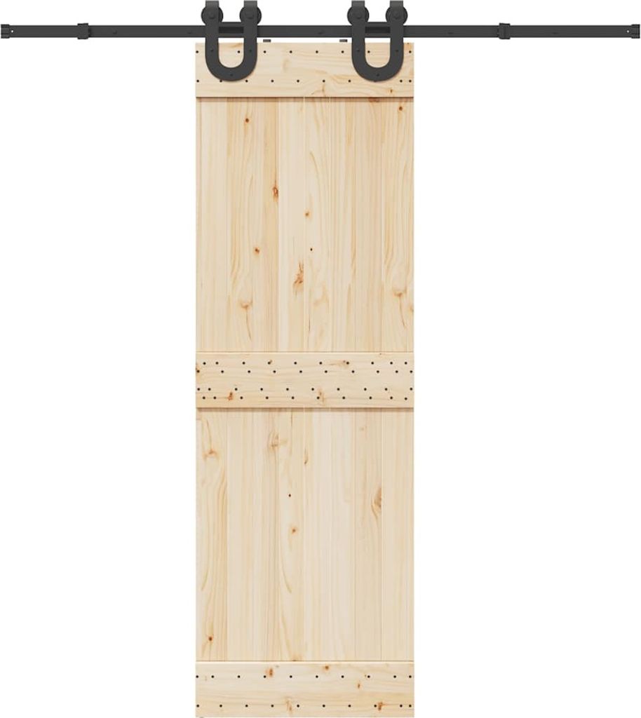 (Robust Möbel)Schiebetürbeschlag-Set 200cm Stahl Schwarz Promotion614849 - Türen & Zubehör