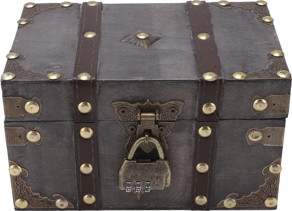 Boîte à Bijoux Sécurisée en Bois Style Antique pour Chambre et Bureau