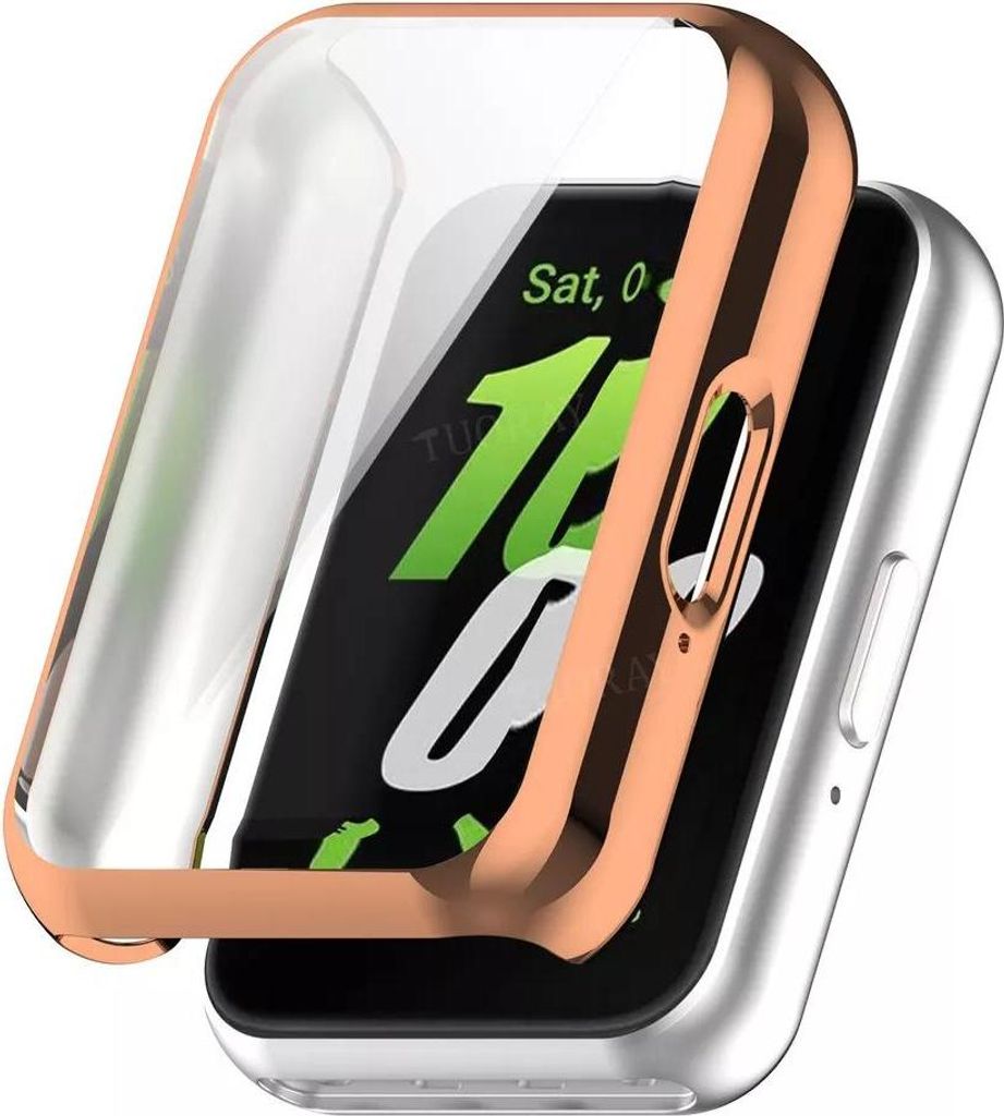 Strap-it Schockabsorbierende TPU-Weichhülle - passend für Samsung Galaxy Fit 3 (rose gold)