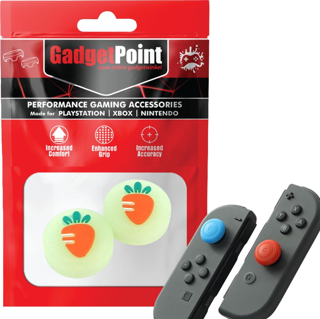 Thumbgrips - Thumb Grips voor Nintendo Switch Joy-Con Controllers - Gaming Thumbgrips - Performance Anti-Slip Thumbsticks - Bescherming Accessoires...