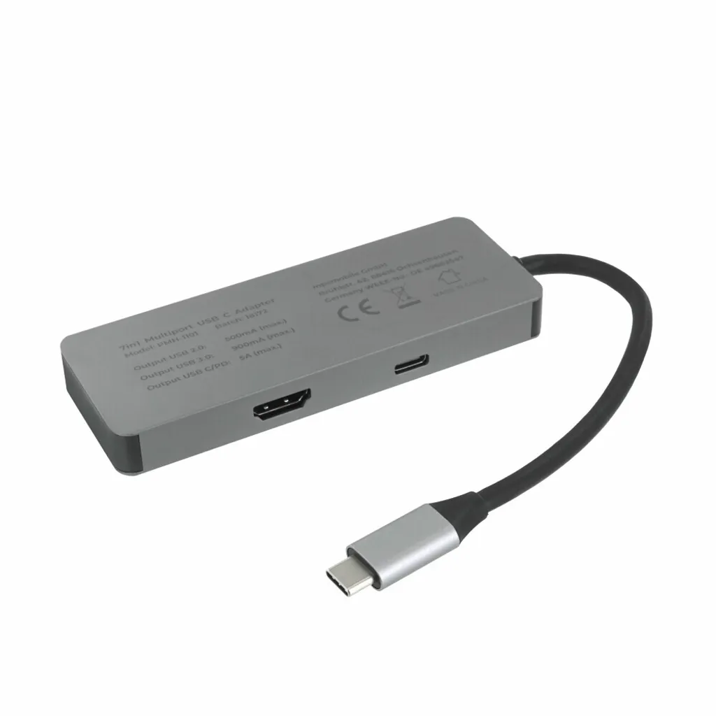 Docking Station USB-C Prio 7in1 Alluminio - Alta Velocità e 4K - 3