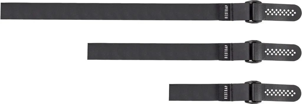 Fixation Bagagerie Vélo Restrap Fast Straps - Sangles Noires Polyvalentes