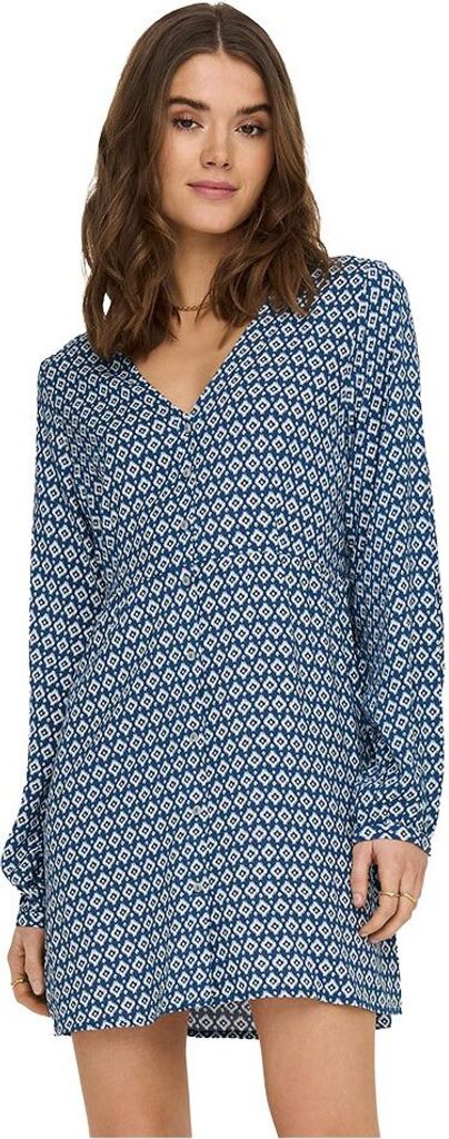 Only Nova Life Langarmkleid Blau S Frau Blau S