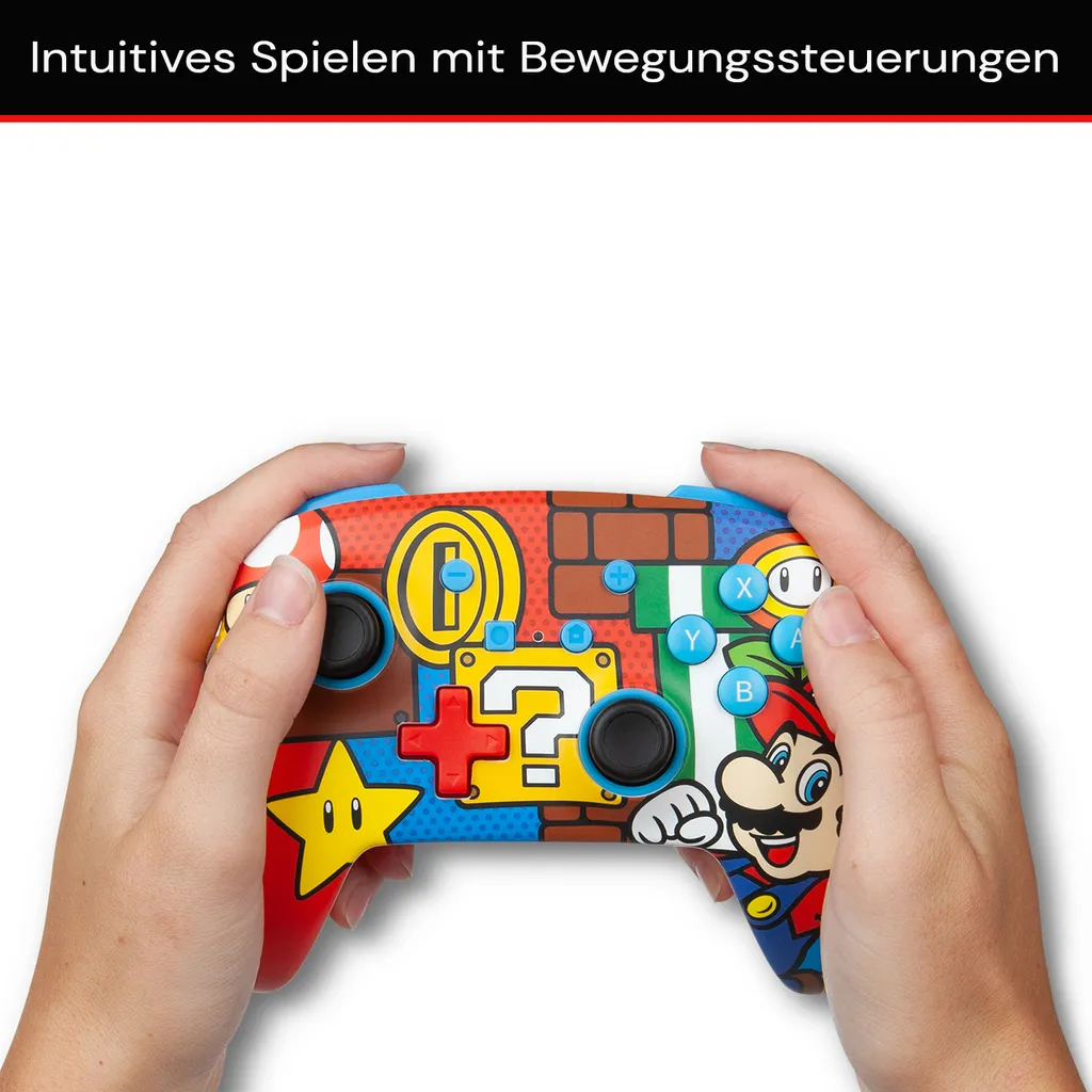 Manette Switch sans fil PowerA Mario Pop avec Boutons Programmables - 4