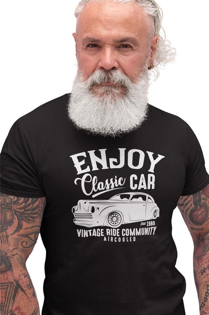 D&B Uni Polo ST00044 Classic Car Schwarz-Größe XL