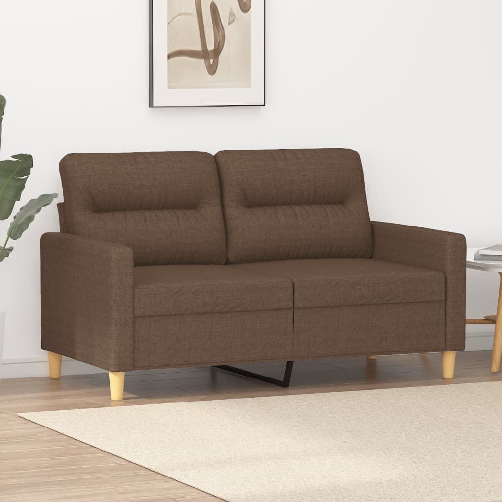Cloris Designermöbel 2-Sitzer-Sofa Braun 120 cm Stoff 2024 Neu