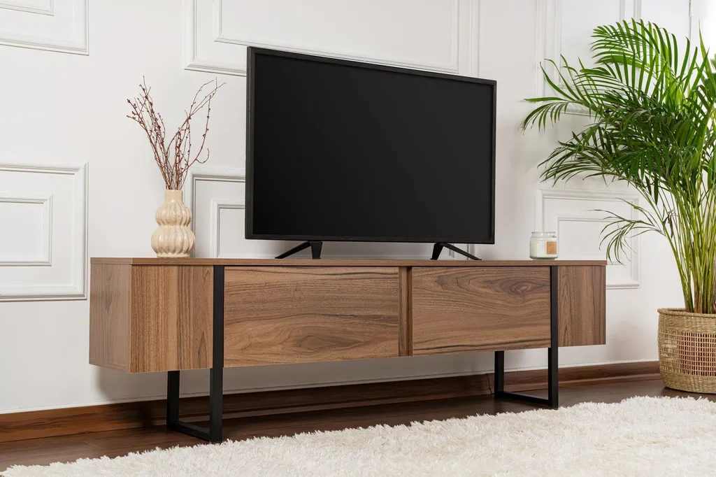 Meuble TV de 180 cm pour organiser le coin multimédia du salon
