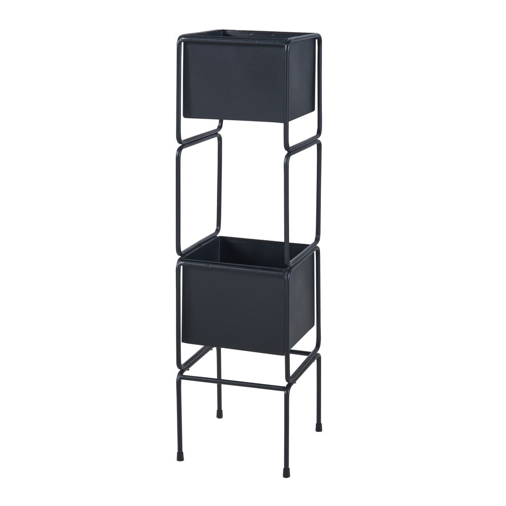 Pflanzständer ’Sveio’ mit 2 Kästen Metall 76 x 20 x 20 cm Produktbild 2