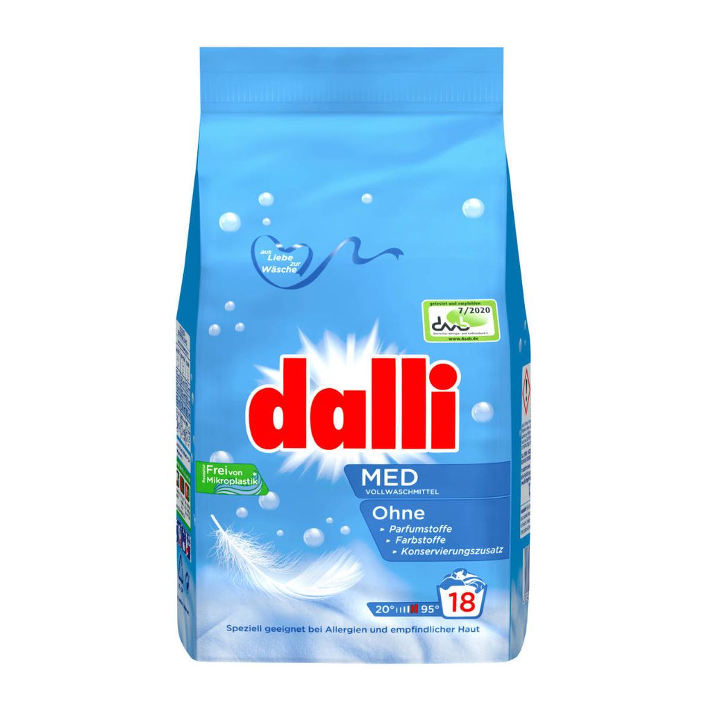 Dalli Med Waschmittelpulver, 1er Pack (1 x 1,215 kg)