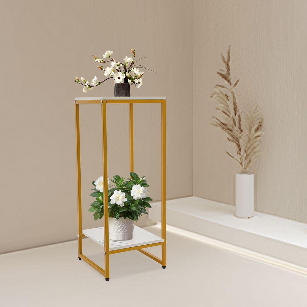 2 Schichten Metallständer Modern 30,2*30,2*75cm Produktbild 3