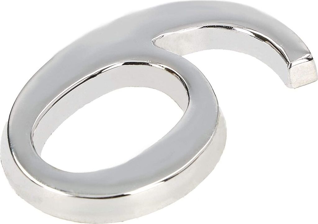 KOTARBAU® Chiffre "6 / 9" Chrome Autocollant 5 cm en laiton Image du produit 