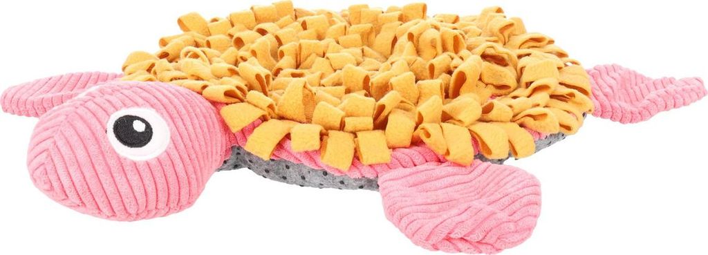 Flamingo Schnüffelteppich Morgano Schildkröte für Welpen ocker/rosa