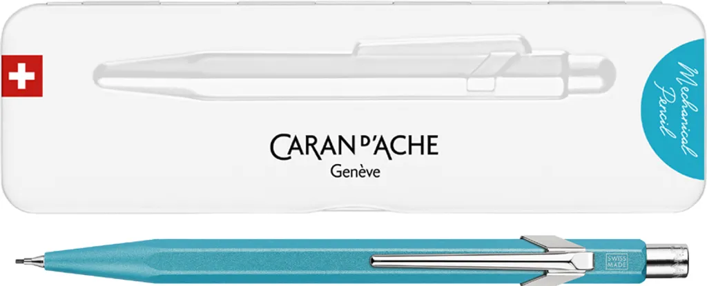 Matita Caran d'Ache 844 Colormat-X Turchese: Eleganza in Ufficio
