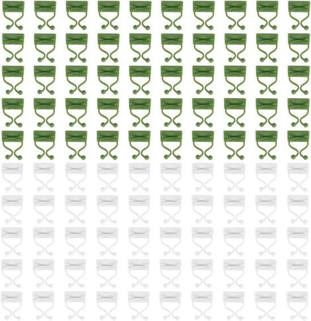 Guide pour plantes grimpantes murales - Lot de 100 attaches adhésives