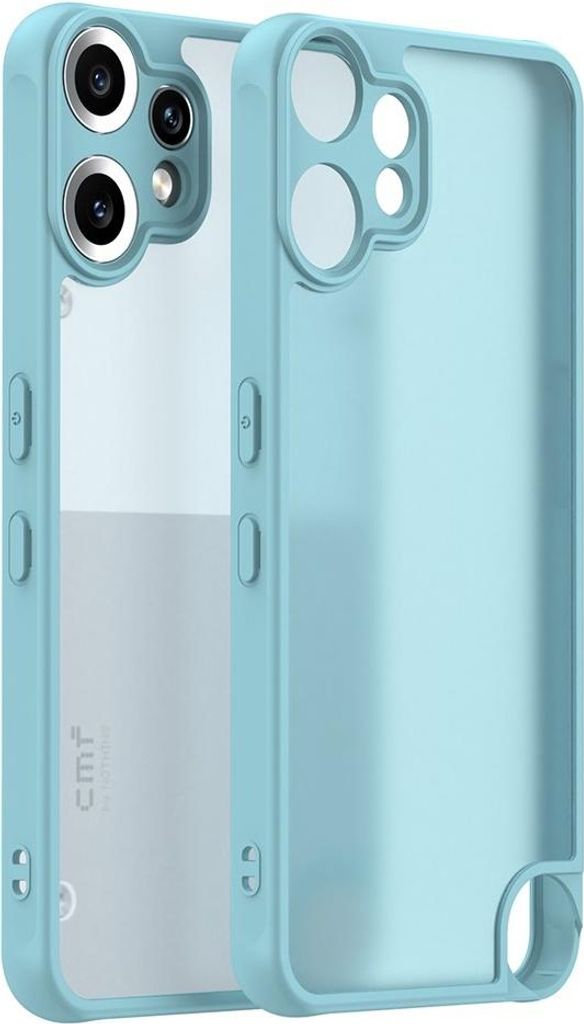 Hülle für Nothing CMF Phone 2 Pro - Phonesta AirFrost Semi-Transparent Back Cover - Eisblau matt