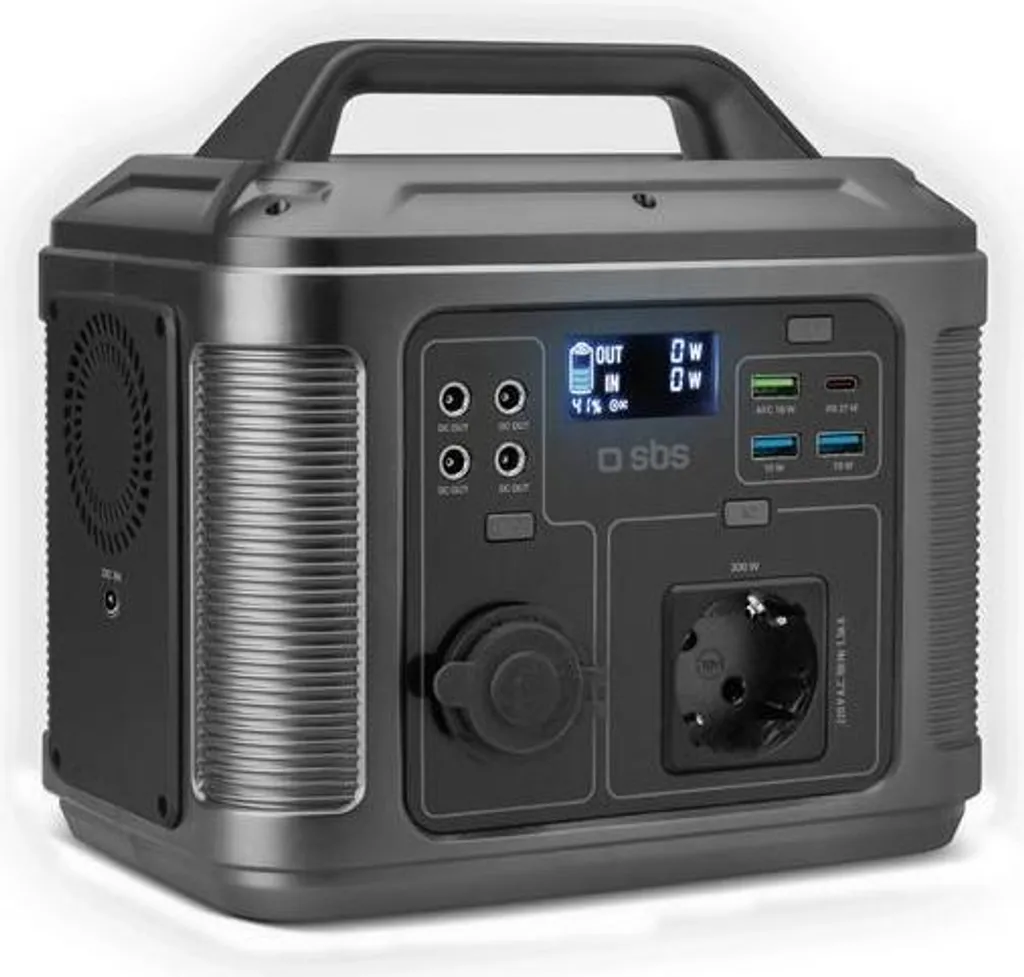 Station de recharge SBS TEPOWST300W : Power Bank portable 300W noire