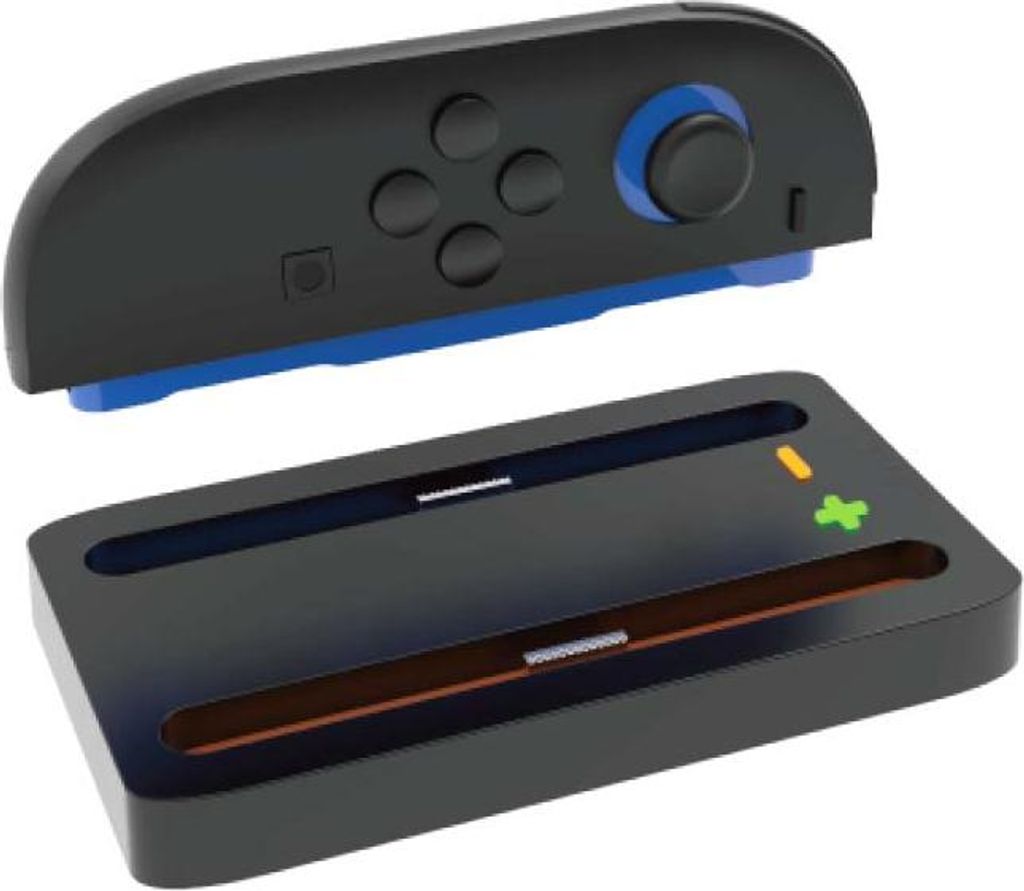 INF Kompakte Ladestation für Nintendo Switch 2 Joy-Con-Griff, Ladestation mit zwei Steckplätzen und LED-Anzeige