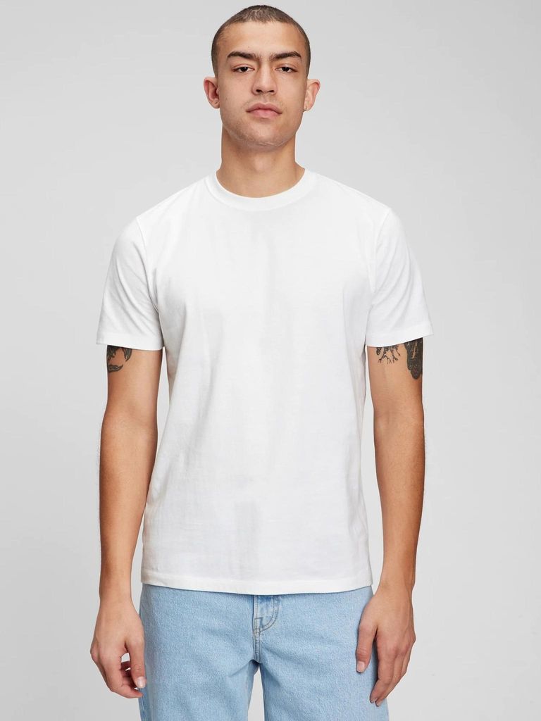 Gap T-Shirt aus 100 % Baumwolle, Rundhals, Kurzarm, gerader Produktbild 