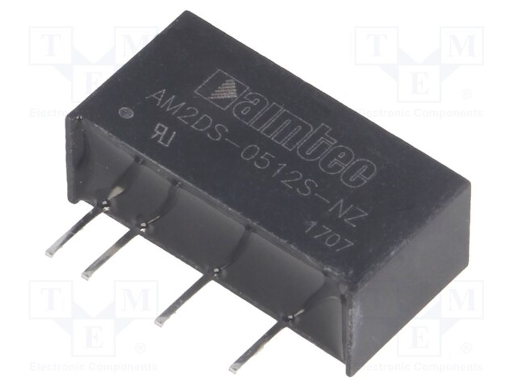 1x Wandler: DC/DC SIP7 IAusg: 167mA 2W 12VDC UEing: 4,5÷5,5V 2,4g AM2DS-0512S-NZ DC/