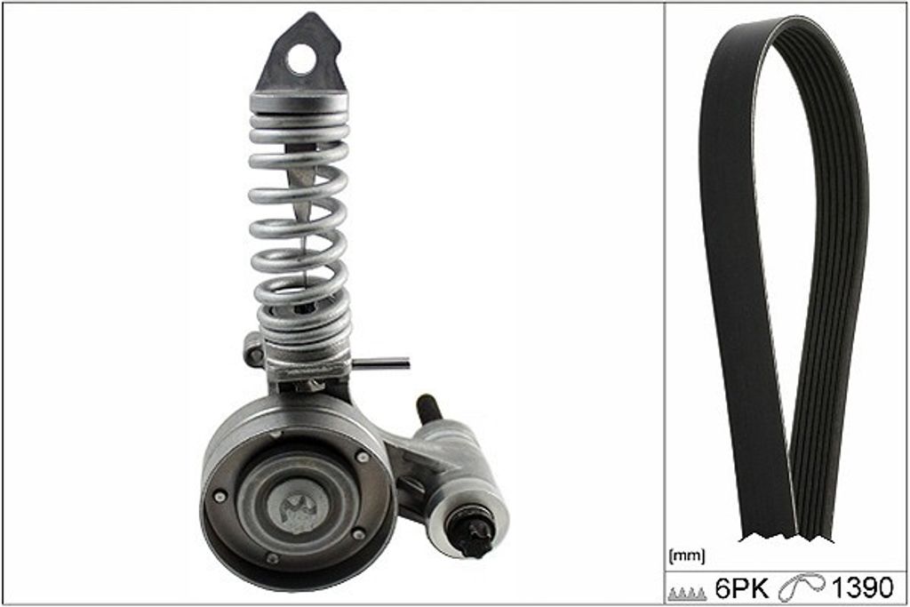 INA 529 0325 10 Keilrippenriemensatz für OPEL Mokka / Mokka Produktbild 