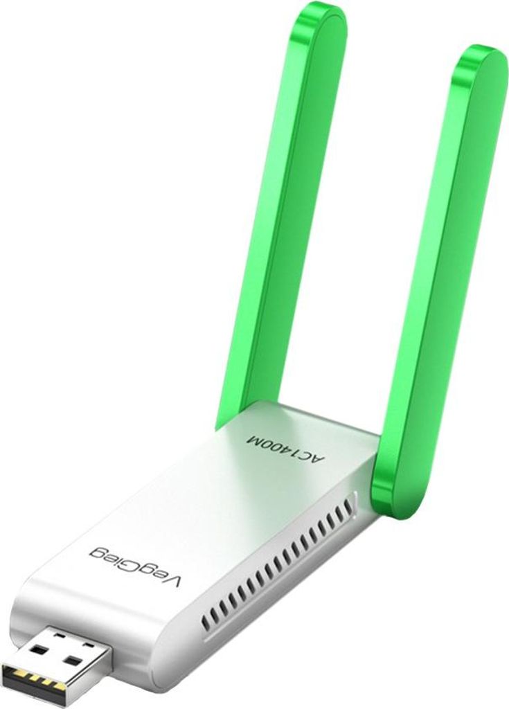 INF 1400Mbps Dual Band WiFi 6 USB Adapter – Schnelle weiße Netzwerkkarte