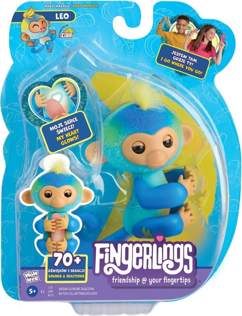 Interaktivní figurka Fingerlings Monkey Blue Leo Obrázek produktu 1