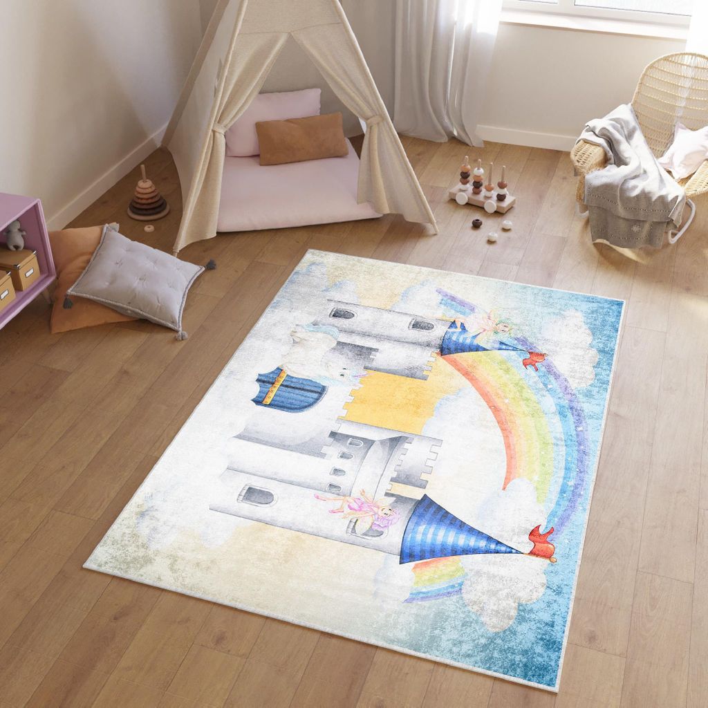 Tapiso Teppich EMMA Modern Kinderzimmer Mehrfarbig Schlafzimmer 80 x 150 cm