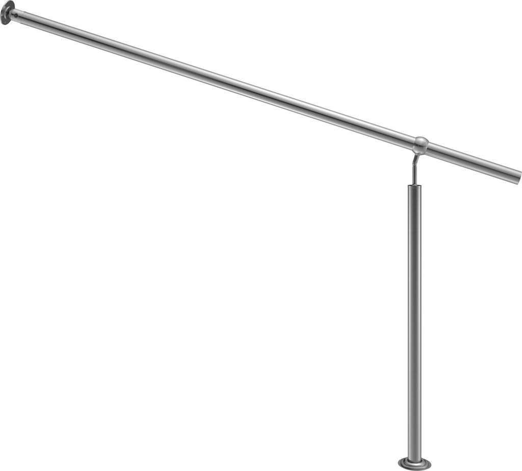 Monzana Ringhiera d’ingresso in acciaio 160cm interno Immagine del prodotto 