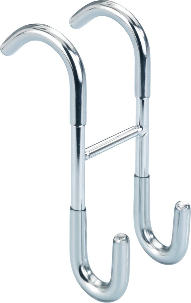 WENKO Bad Haken Edelstahl 2 Hängend Handtuch Halter Dusche Produktbild 