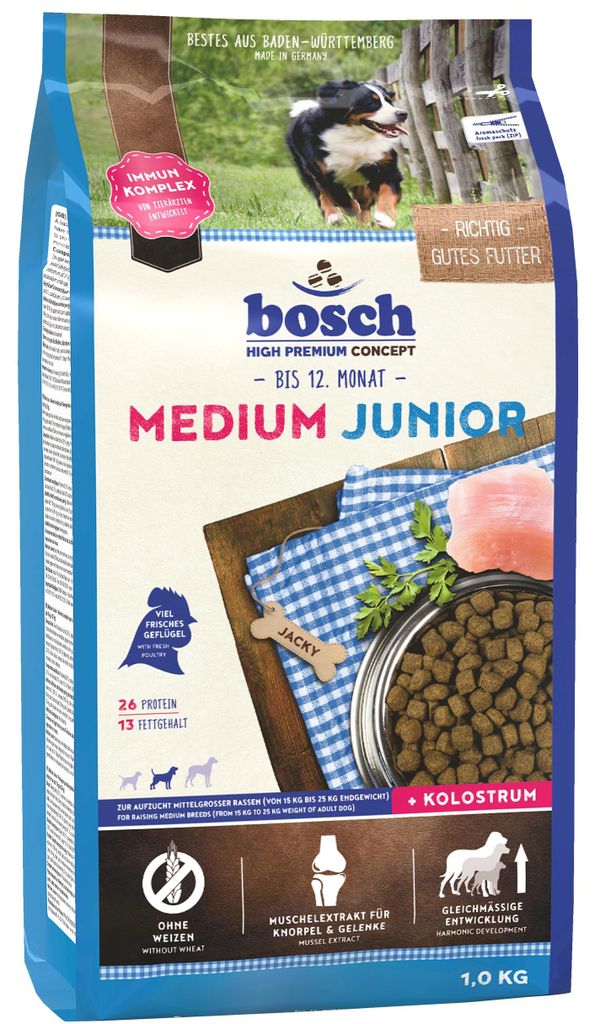 Bosch MEDIUM JUNIOR, Welpe, Mittelgroß (11-25 kg), 15 kg Produktbild 
