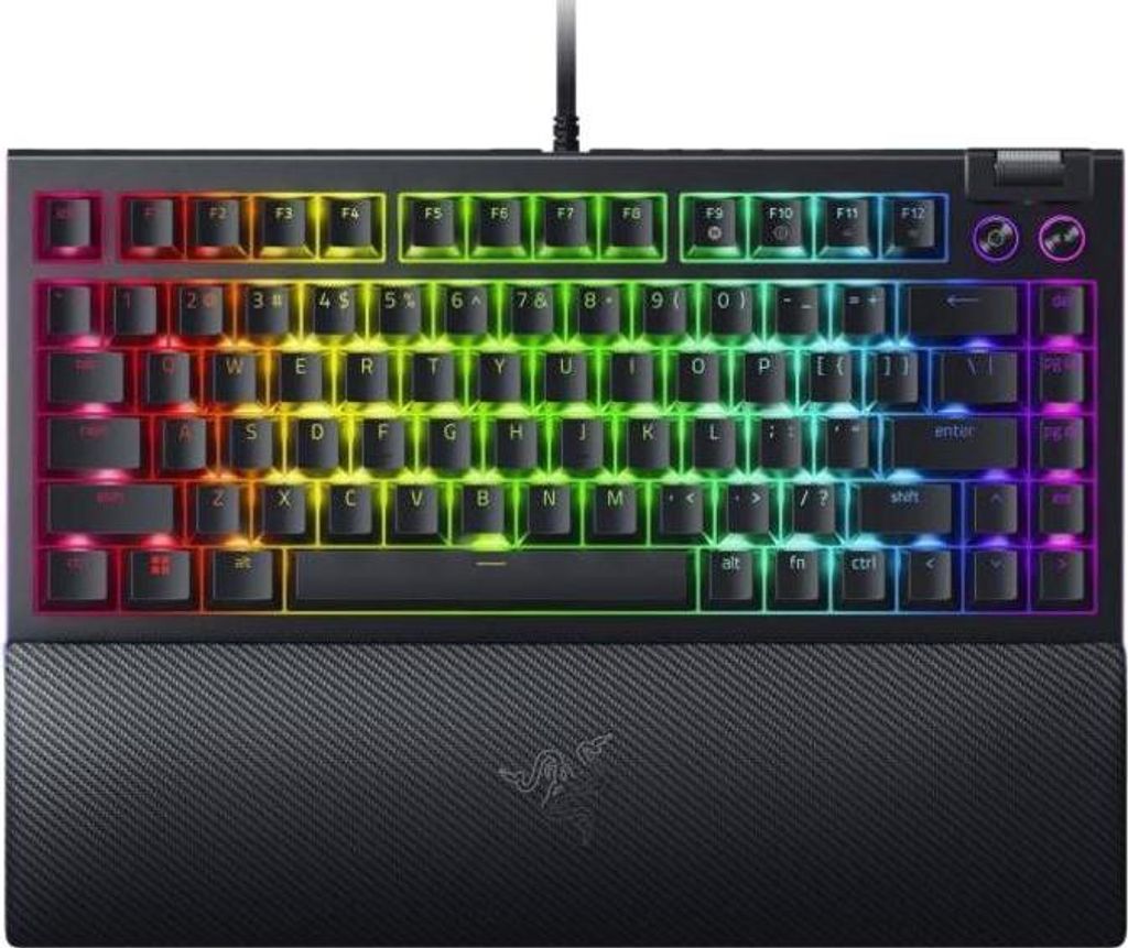 Razer BlackWidow V4 75%, Kábel, USB, Mechanický spínač Obrázok produktu 