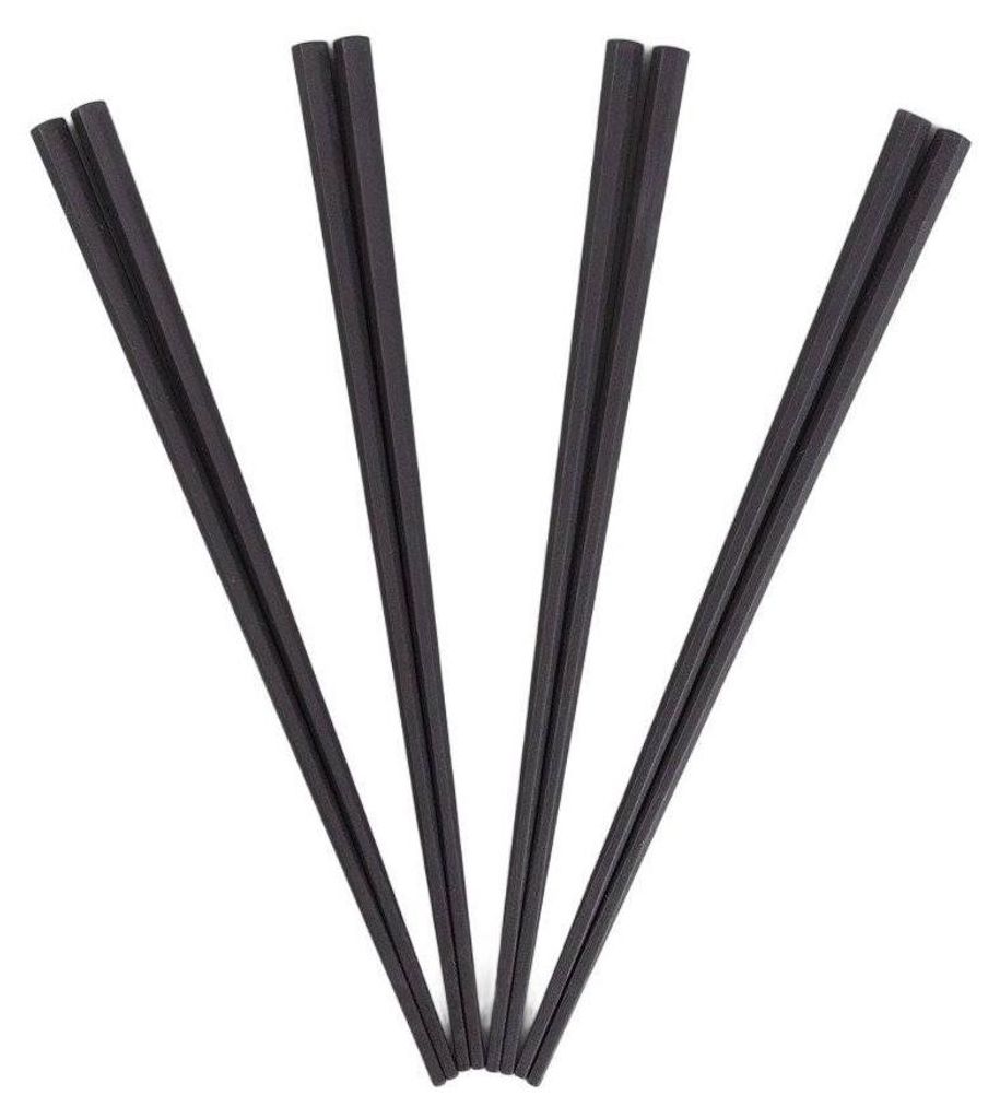 HOMLA SUSHI Set aus schwarzen Sushi-Essstäbchen 4 stk. Produktbild 