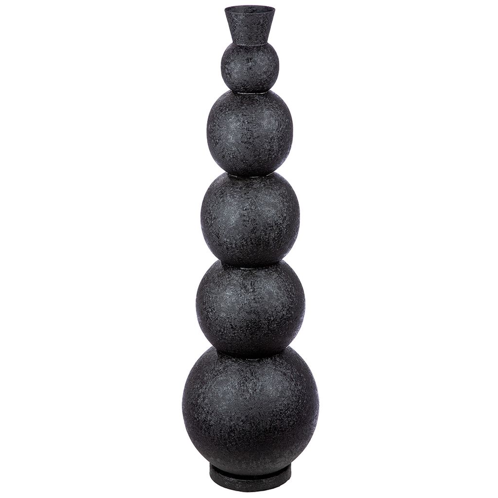 Gilde Bodenvase, groß, "Rotonda", Eisen, schwarz, VE 1, H. Image du produit 