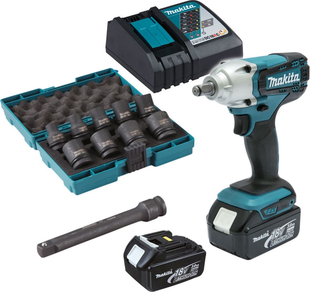 Makita DTW190JX3 Akku Schlagschrauber Set Produktbild 