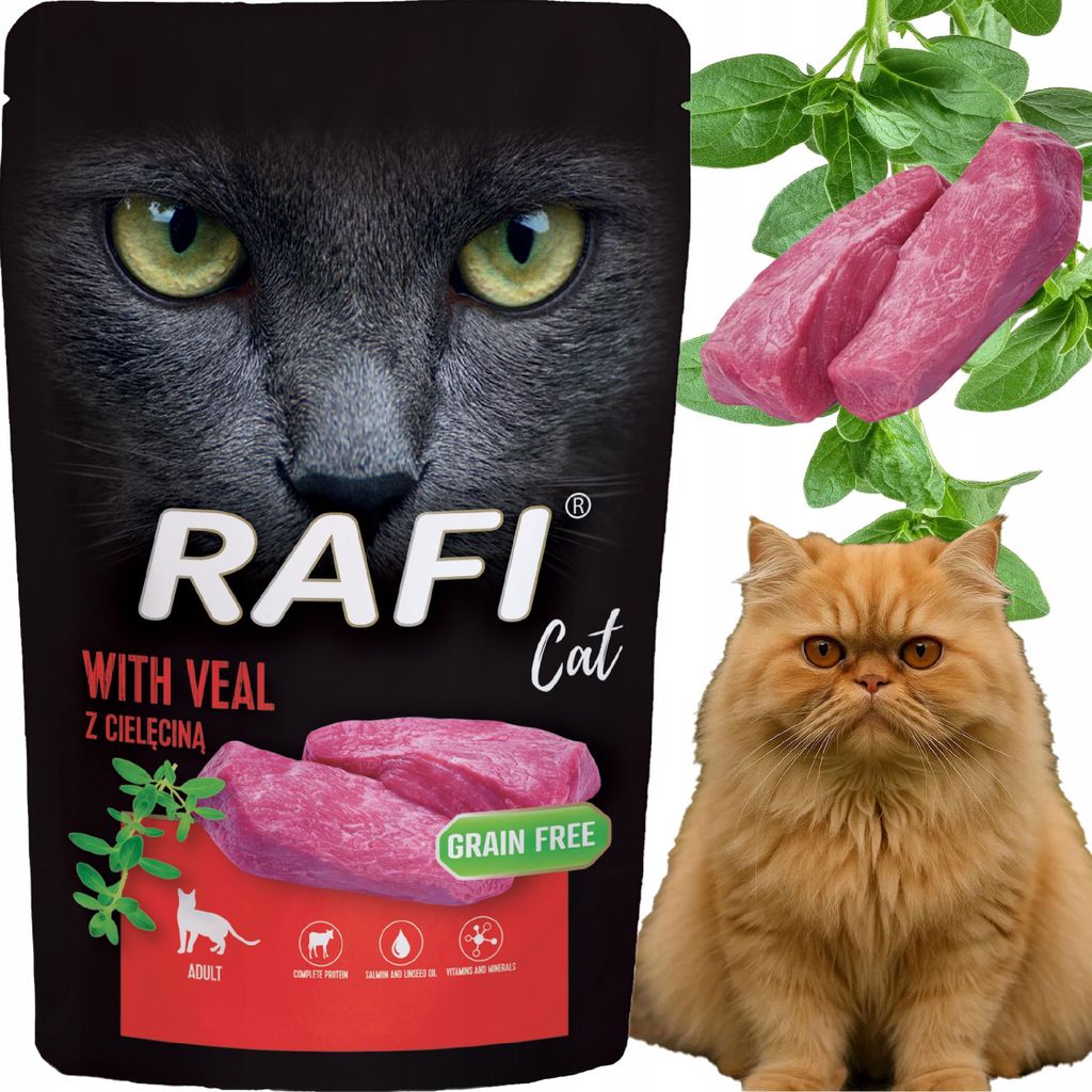 RAFI Nassfutter für Katzen – Pastete mit Kalbfleisch 100 g Produktbild 
