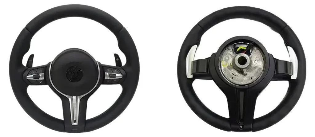 Volant sport BMW E90 cuir et carbone pour rénovation intérieure luxe
