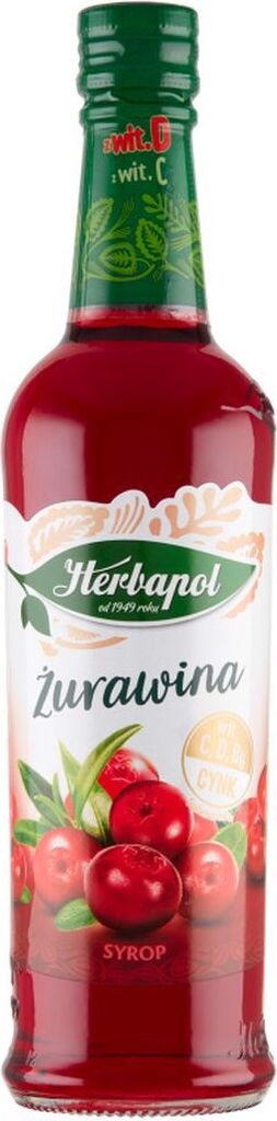 Herbapol Doplnok stravy Sirup O Smaku Żurawinowym 420 ml Obrázok produktu 