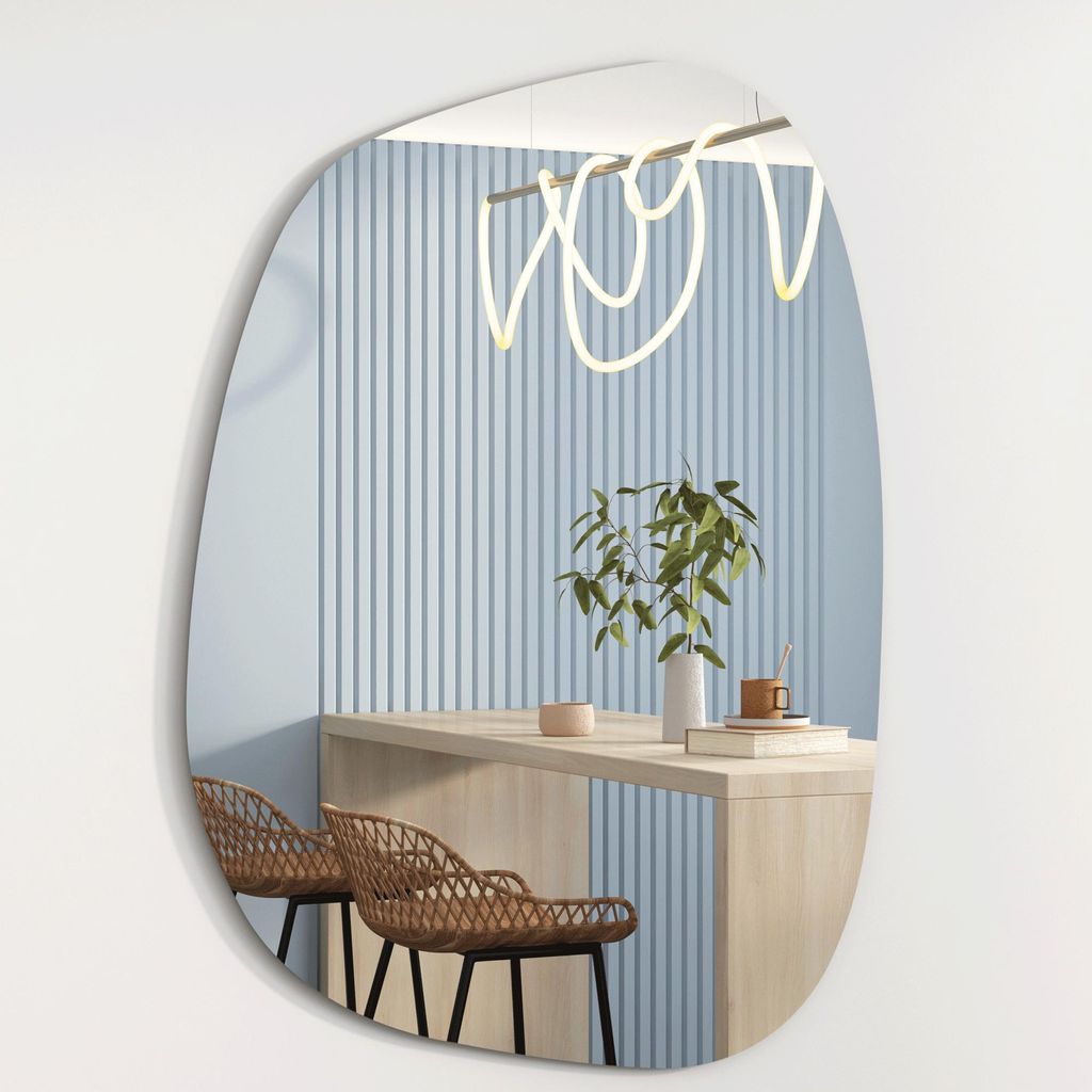 Designové asymetrické zrcadlo Albatros 75 x 55 cm nástěnné Obrázek produktu 