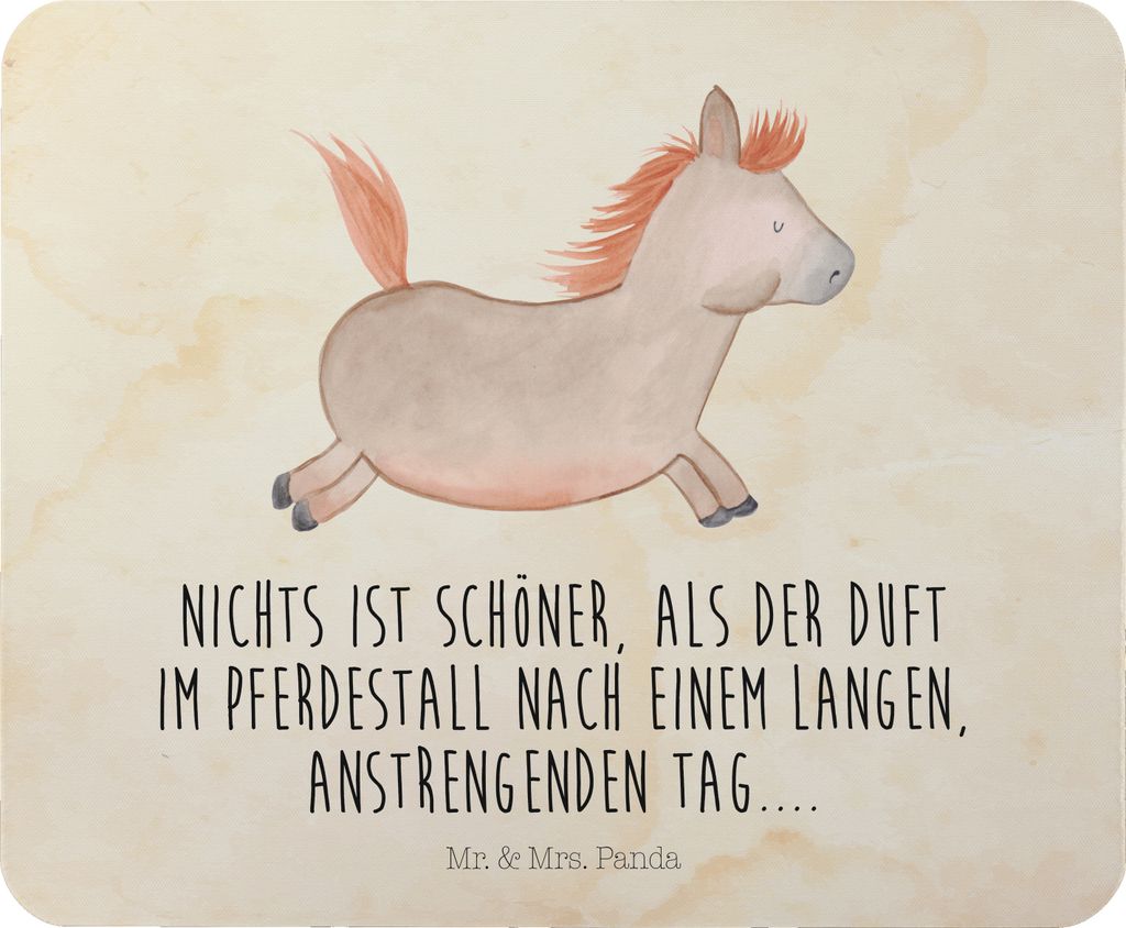 Mr. & Mrs. Panda Mouse Pad Pferd Springen - Vintage - Geschenk, Bauernhof, Reiten, Pferde, laptop mousepad, Mauspad, Pony, Pferdestall, Stall, maus...