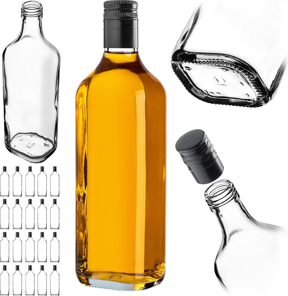 KADAX Bottiglie di vetro vuote da 500 ml, 20 pezzi, Immagine del prodotto 