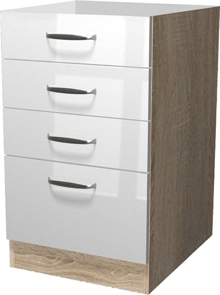 Schubkastenschrank ohne Arbeitsplatte - 50 cm breit - Produktbild 