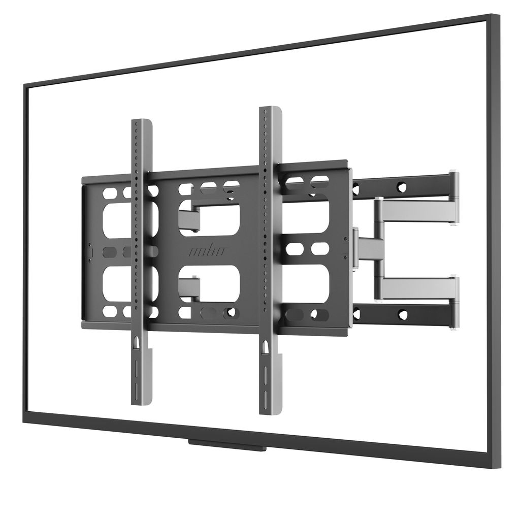 FATIVO Extra TV Wandhalterung Schwenkbar & Ausziehbar für 55" - 100" Zoll Fernseher bis zu 120kg, Max VESA 800 x 600mm, vormontierte TV Halterung