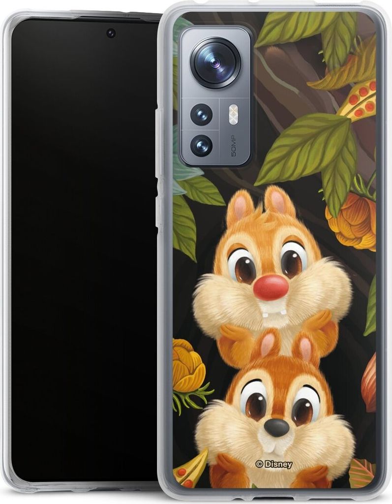 DeinDesign Handyhülle für Xiaomi 12X 5G Silikon Hülle Case Smartphone Schutzhülle Disney Offizielles Lizenzprodukt Chip und Chap