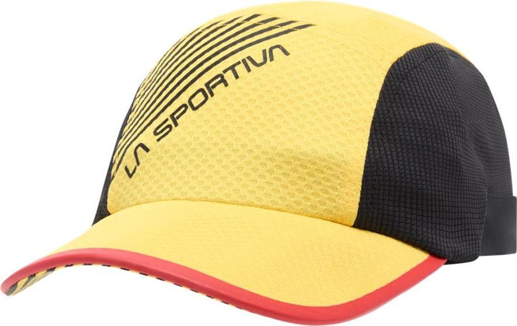 Flow Cap - leichte, schnell trocknende Laufkappe für Mountain Running - La Sportiva, Größe:S/M, Farbe:Y00K00-Yellow/Black