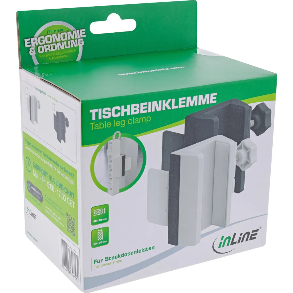Borne InLine pour Bloquer Multiprise sur Table - Fini les Câbles au Sol