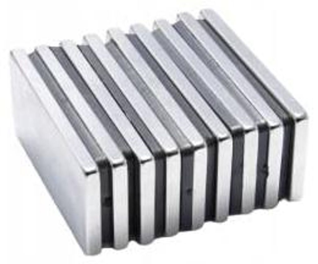 Top Magnesy - 5 Stück Neodym Magnete 42x20x3 mm N38H hitzebeständig bis 120 °C - extra starke Haftmagnete für Montage, Werkstatt & Industrie